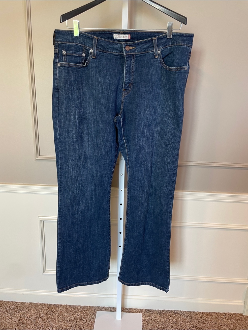 Levi's 512 Women's Perfectly Shaping Boot Cut Denim Jeans 20W Dark Wash